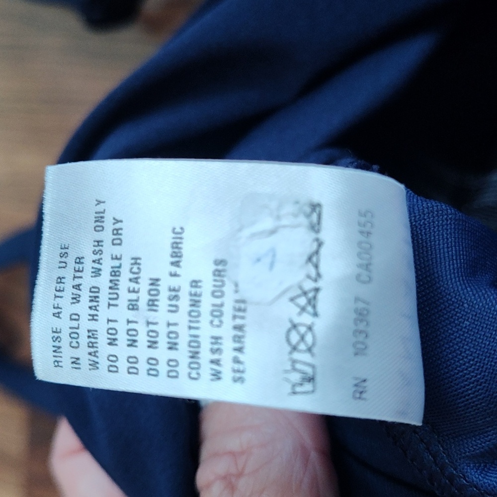 Fantasie Ink San Remo Plunge, Navy Blue One Piece Tankini Top Only 36I - Picture 6 of 7